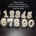 Unfinished Wood Stand Alone Wedding Table Numbers Style 1 Stk No TN-1-.75-4-20 for wstonema