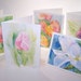 Watercolor Floral Gift Cards Set