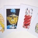 Perfume Bottle Painting Note Card Set - Shalimar Giorgio Perfume - Watercolor Art - Pen and Ink