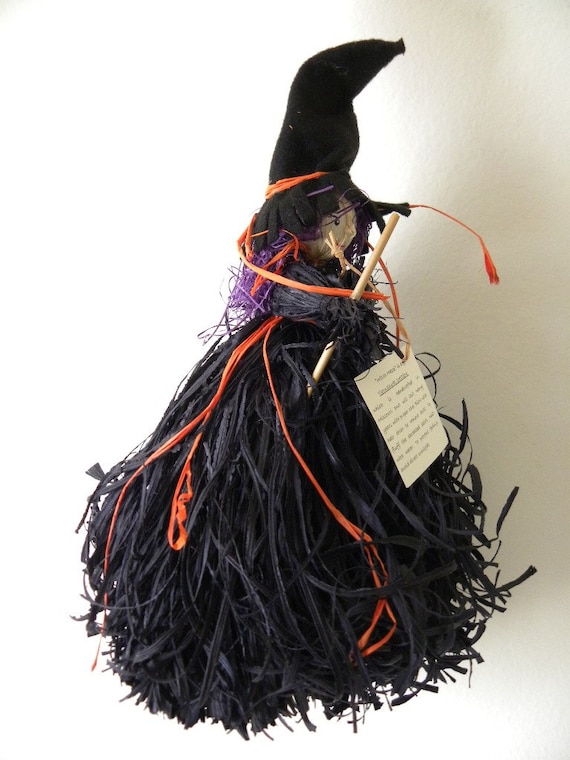 WHiMSICaL Halloween CORN HUSK WiTCH Cornshuck Doll OOAK