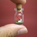 Tiny red tree and a couple in a tiny bottle ver.2