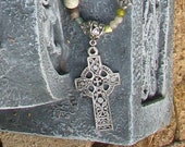 Celtic Cross with Stone Beading