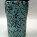 Travel Mug in Turquoise and Brown