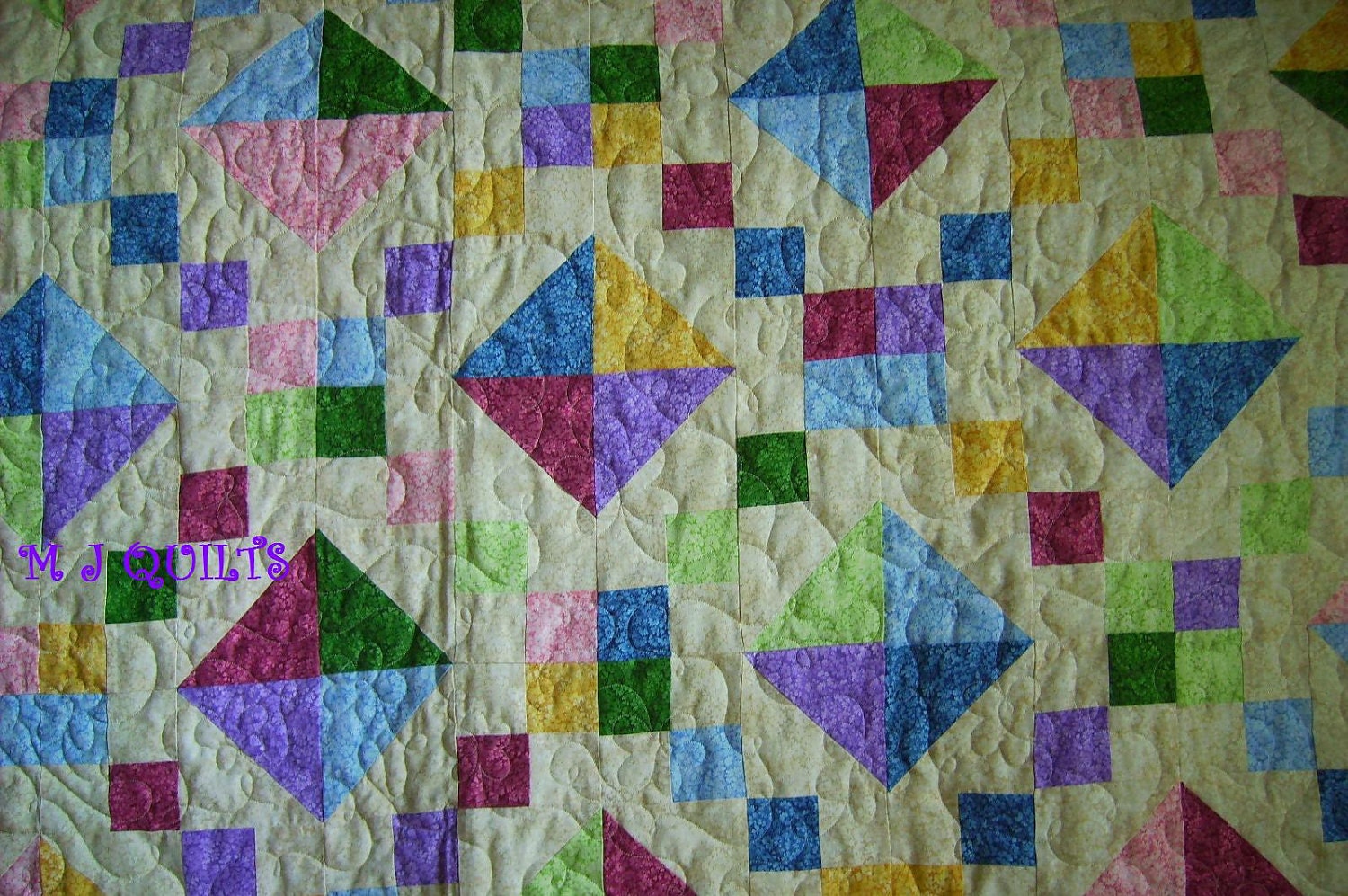 Jewel Box Patchwork Quilt 90 X