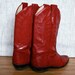 womens red cowboy boots size 7