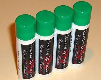 Creme de Menthe Luscious Lip Tweets - Glossy Vegan Lip Balm
