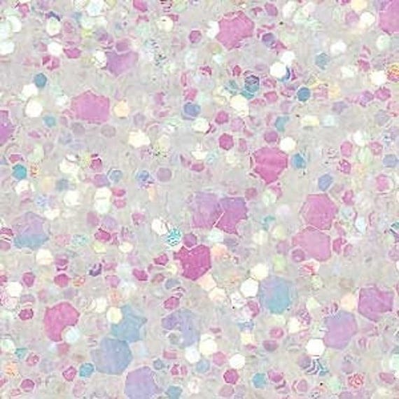 Glitter fabric Iridescent WHITE Super sparkly 210mm x 297mm