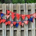 Patriotic as Apple Pie and Baseball Garland/Bunting