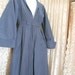 Women's Wear, Outer Wear, Dress Coat. Designer "Nanette Lepore" Women's Grey / Blue Edwardian Style Dress Coat