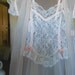 Valentines Day Womenswear Women's Clothes Lingerie Boudoir White Lace Pink Ribbon Neglige / Penoir / Nightgown