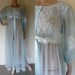 Vintage Powder Blue Miss Elaine Long Peignoir robe