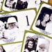 Personalized Photo Table Numbers by Age or Year - 5 x 7 Frameable Size - Custom Colors Available