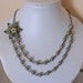 Free Shipping - Si Necklace- Olivine Pearls