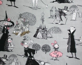 The Ghastlies- Alexander Henry Skeleton 1 Yard Fabric