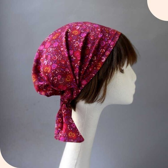 Head cover scarfSilk Pink Full Head Covering
