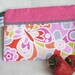 Summertime Snack Sack, Treat Bag, Crayon Pouch, Half Size - 7.5" x 5"- Nylon lined, Reusable, Zippered, Machine Washable, Reusable