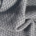 Scarf, Handwoven Slate Gray & Black Alpaca and Wool, Classic Men, Women's Rustic, Urban, City, Country Fashion, Autumn, Winter