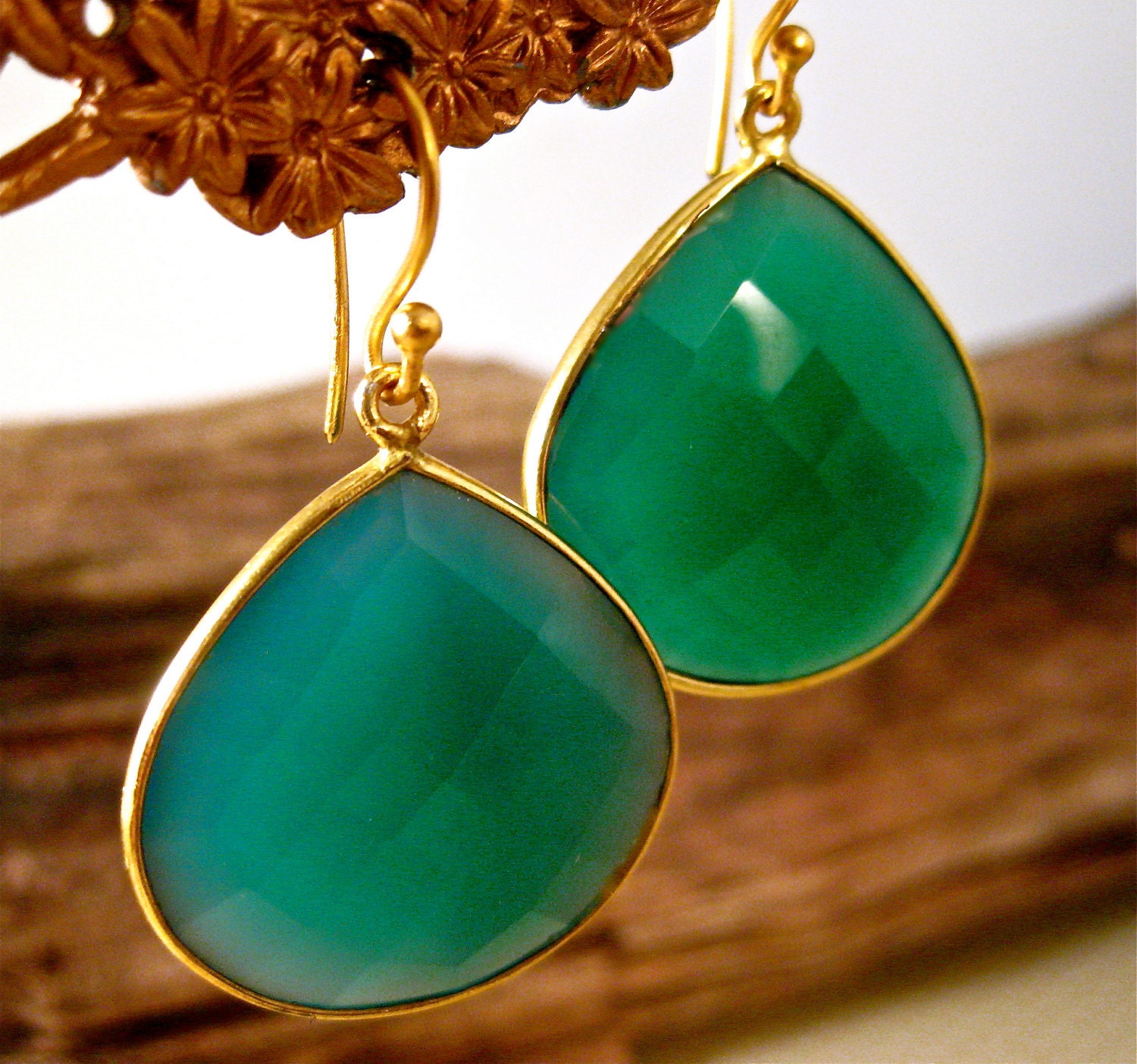 Emerald Green Earrings Fashion Trend Large Earrings Best