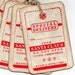Vintage Christmas Gift Tags - Special Delivery From Santa Christmas Tags Labels Hang Tags Place Cards