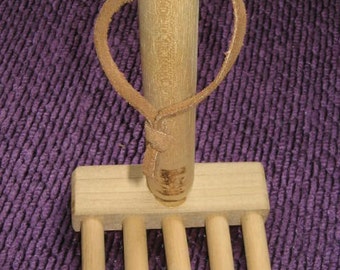 Toy Wooden Rake/Cultivator Just Right Size