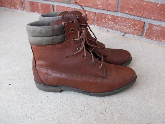 1980's Leather Timerland Hiking Boots Size 8
