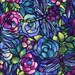 Deco Delight Garden in Blues- Freedom Fabric London - Half Yard - More Available
