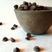2 Small Concrete, Coffee, Chestnut Bowls - Farmhouse