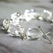 Chunky rock crystal quartz bracelet, AAA-grade gemstone bracelet, rock crystal bracelet, bridal jewelry - Alexandra