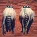 Cherokee Studded Feather Earrings