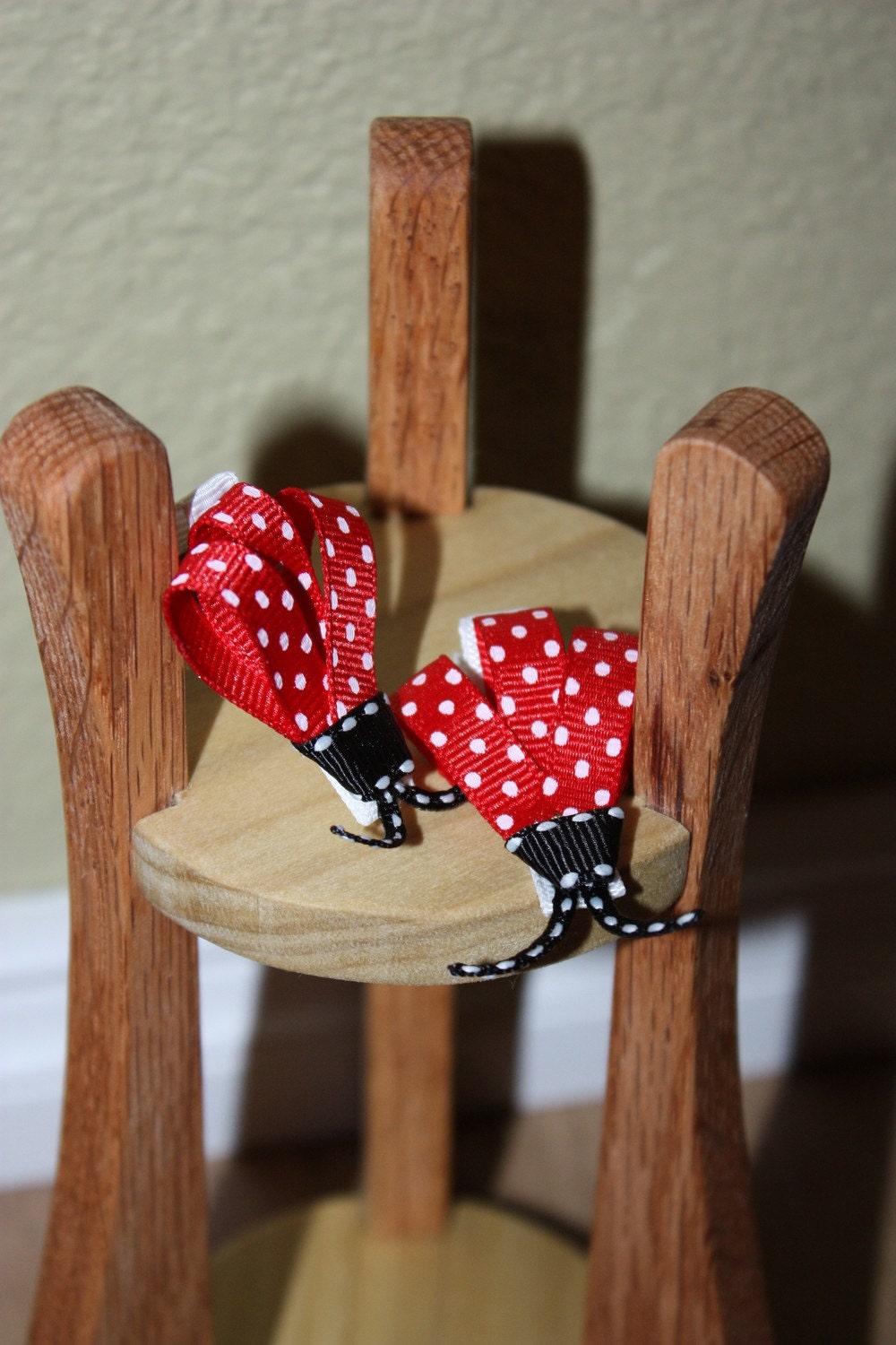 Ladybug hair clips by rargem on Etsy
