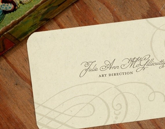 250 Vintage Inspired Business Cards Calling Cards Etsy