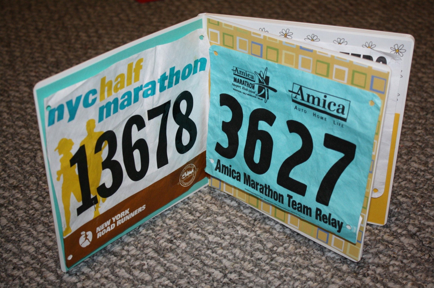 Runner's Race Bib Scrapbook Basic Version