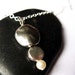 Metal Necklace - Pearl Jewelry, Pendant, Silver, Modern Jewellery, Contemporary, Simple