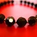 SALE 20% off: Necklace in Gold, Black Velvet and Vintage Lucite / Evening Wear Night Sky Dressy / "MARYAM"