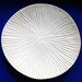 Carved Creamy White Ceramic Dish / Cream Colored, Hand-Carved, Ocean Creature Dish / Reduced Price / "SAND DOLLAR A"