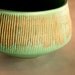 Groove - Verdigris Stoneware Bowl with Carved Grooves
