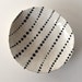 Handmade, Ceramic Stoneware Dish with Black and White Dots / Small and Decorative / Cosmic Tortilla 10 "THE JACKSON MOLLUSK"
