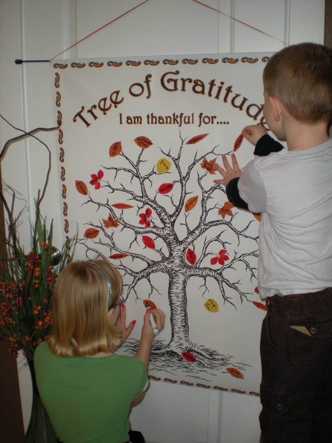 Tree of Gratitude by PartyOnaPoster on Etsy