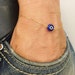 gold filled chain good luck blue evil eye blue Kabbala Karma Bracelet Bangle kabbalah evil eye sterling silver bracelet