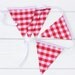 Red Check Bunting Good Will Bunting Pizza Pie LAST ONE