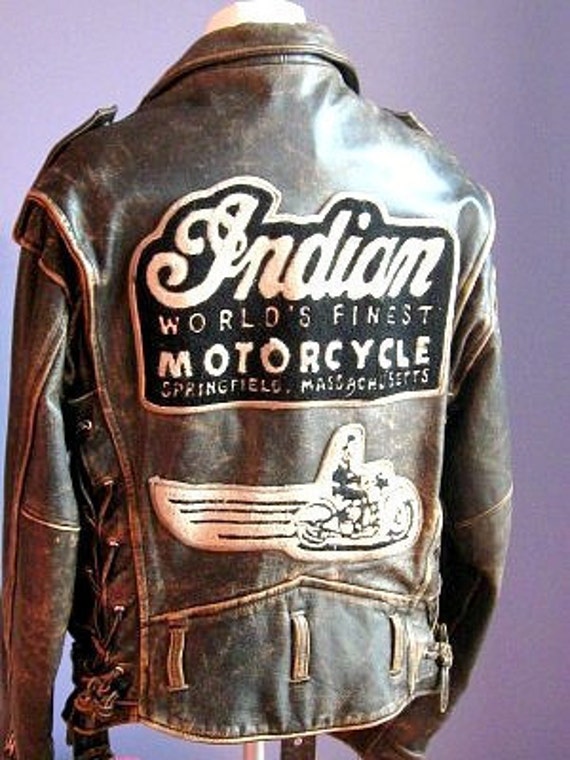 RESERVED FOR DEREK Vintage Authentic Indian Brown Leather