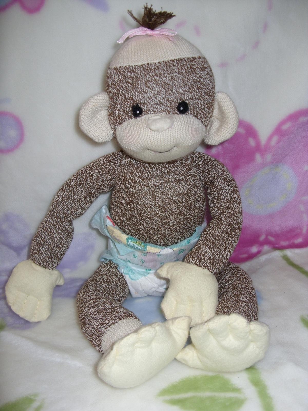 Sock Monkey Baby for preserving Baby clothes