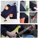 Fingerless Mittens / Hand Knitted Gloves In Black And Orange / Men / Size BOYFRIENDS / SALE