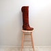 The Sienna- Vintage 1960s Frye Cognac Leather Over The Knee Boots 9 M