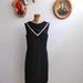 Vintage 1960s Dress - Black Rayon Cocktail Dress - The Josie