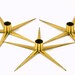 Reserved for Heidi: Three Brass Star Candle Holders -- Made in Sweden by IBE KONST