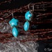 Earrings Turquoise Sterling Silver Earrings BLOOMING BLUES Natural Organic Turquoise and .925 Sterling Silver Handmade Earrings