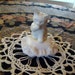 Vintage Avon Milk Glass Cologne Bottle Cat on a Pillow