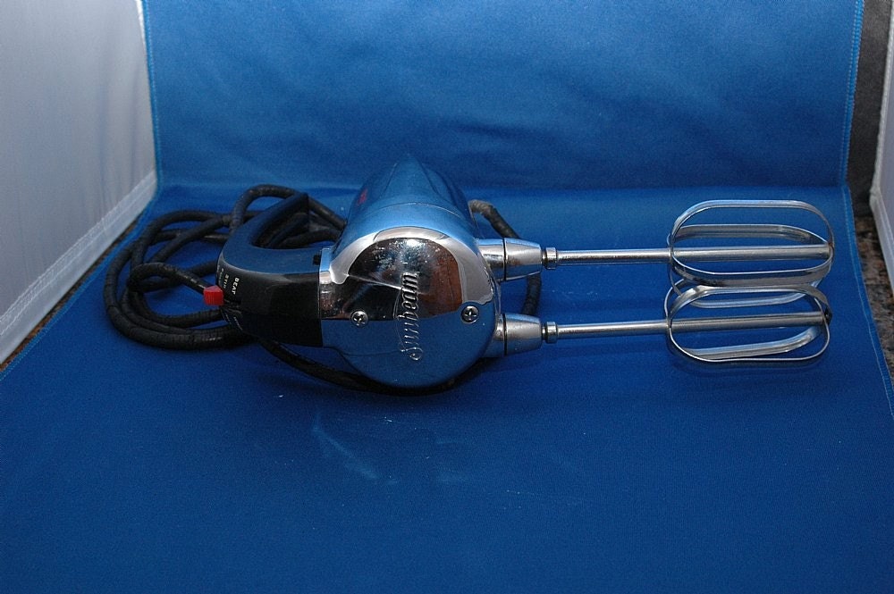 Vintage Retro Sunbeam Hand Mixer Model JC 1950's by princessramos
