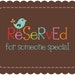 Reserved Listing for Stephanie Van Eps